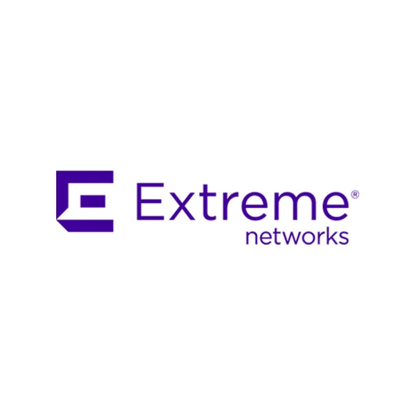 Logo di Purple Extreme Networks con la lettera E stilizzata e il testo su sfondo bianco.