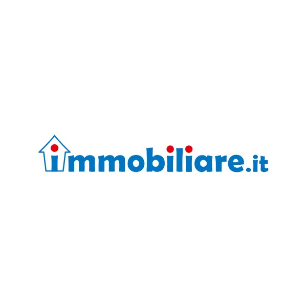Logo di Immobiliare.it: scritta blu, puntini rossi, icona di una casa.